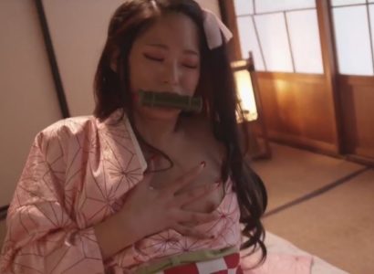 Nữ quỷ Nezuko (Kimetsu no Yaiba Cosplay JAV) ~Mitsuki Nagisa